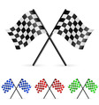Checkered flags vector image