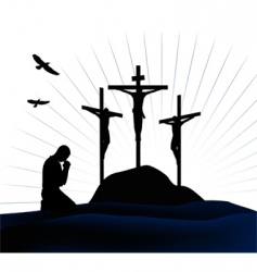 Crucifixion vector image
