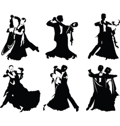 Ballroom dancing vector image