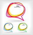 Background of abstract talking bubble vector image