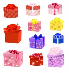 Gift box packs vector image