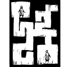 Maze People vector image