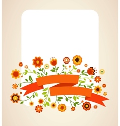 Greeting card invitation vector image