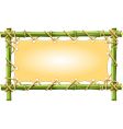 Bamboo frame vector image
