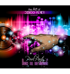 The Art of Disco Flyer vector image