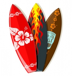 Surf boards vector image