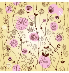 Floral background vector image