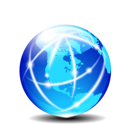 North South AMERICA Europe Global Communication North South AMERICA Europe Global Communication vector image