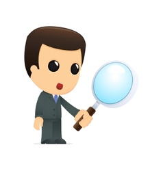 Funny cartoon boss vector image