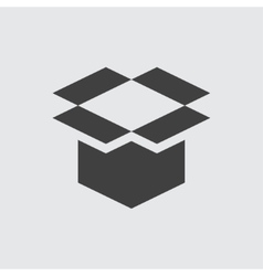 Open box icon Open box icon vector image