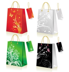 Set of shopping bag Set of shopping bag vector image