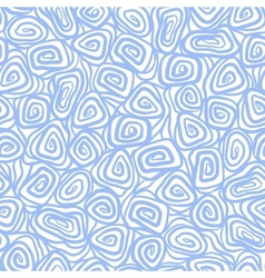 Seamless abstract hand drawn pattern spiral vector image