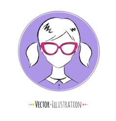 Female avatar vector image