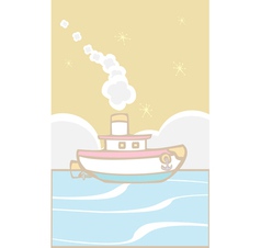 Toy Tugboat vector image