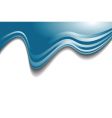 Wavy line header vector image
