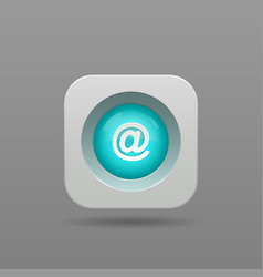 Mail button Mail button vector image