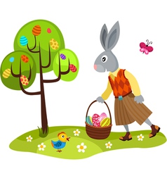 Easter card vector image
