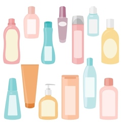 Set of cosmetics containers vector image