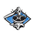 Sledgehammer Striking 45lb Weight Anvil Retro Sledgehammer Striking 45lb Weight Anvil Retro vector image