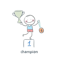 Champion vector image