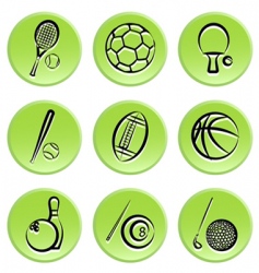 Sport items icon vector image