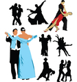 Ballroom dancing vector image