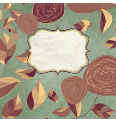 Vintage Rose Background vector image