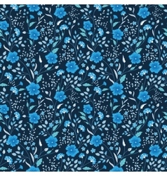 Trendy Seamless Floral Print Cute little flowers vector image