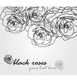 Floral invitation vector image