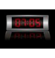 Digital alarm clock vector image
