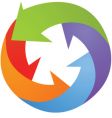Icons and logos vector image