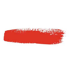 Red brush stroke vector image