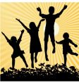 Kids sun vector image