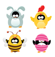 Easter Penguin Set vector image