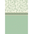 Retro floral greeting card vector image