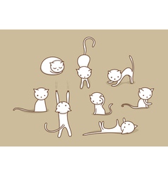 Cats vector image