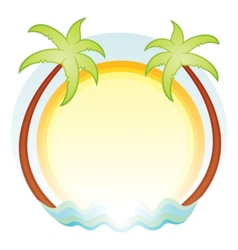 Palm trees vector image