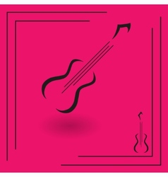 Electric guitar icon Electric guitar icon vector image