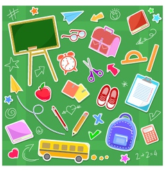 School icons vector image