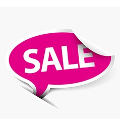 Pink Sale speech bubble vector image