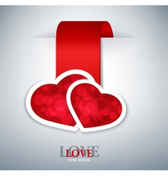 Valentines love background vector image