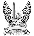 Heraldry man vector image