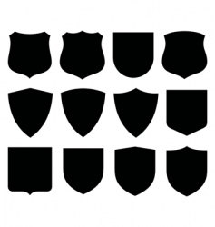 Shields labels vector image