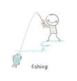 Fishing vector image