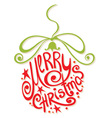 Abstract christmas ball vector image