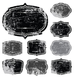 Distressed frame set vector image