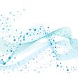 Water and bubbles vector image