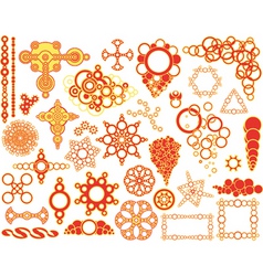 Circle elements vector image