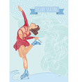 Figure ice skater Figure ice skater vector image