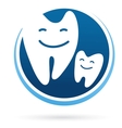 Dental clinic icon - smile teeth vector image